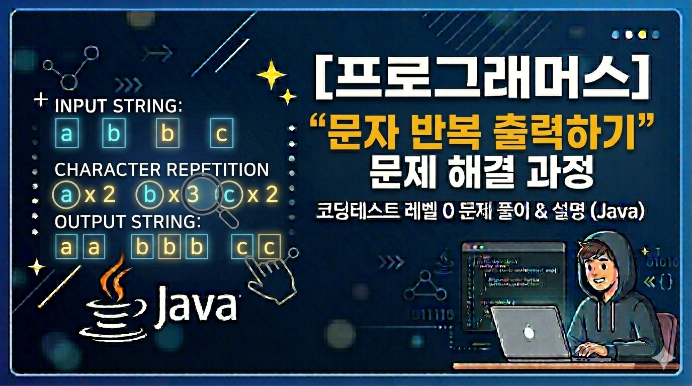 [프로그래머스] 문자 반복 출력하기 (Java)