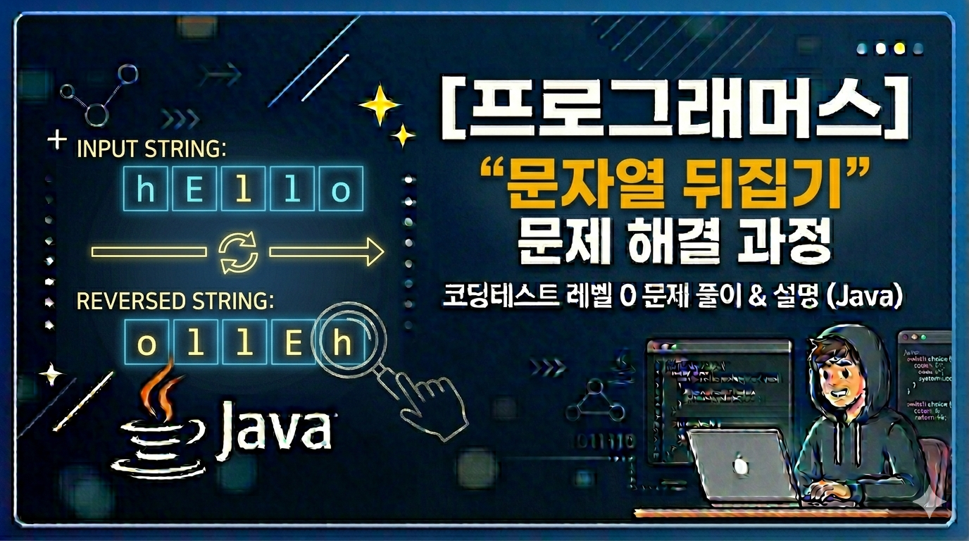 [프로그래머스] 문자열 뒤집기 (Java)