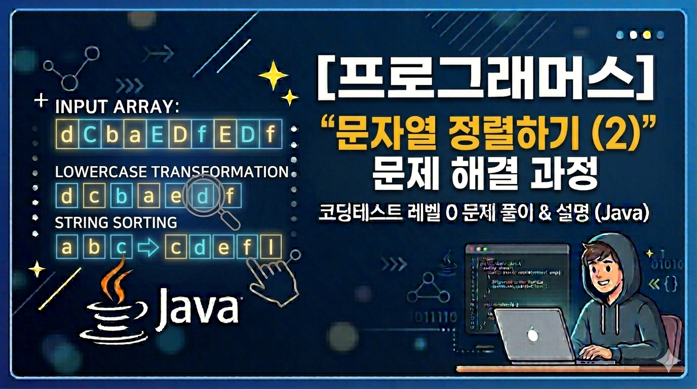 [프로그래머스] 문자열 정렬하기 (2) (Java)